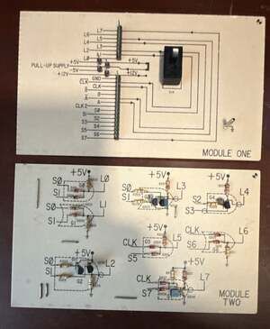 Module One and Module Two Logic Circuit Demonstration Boards